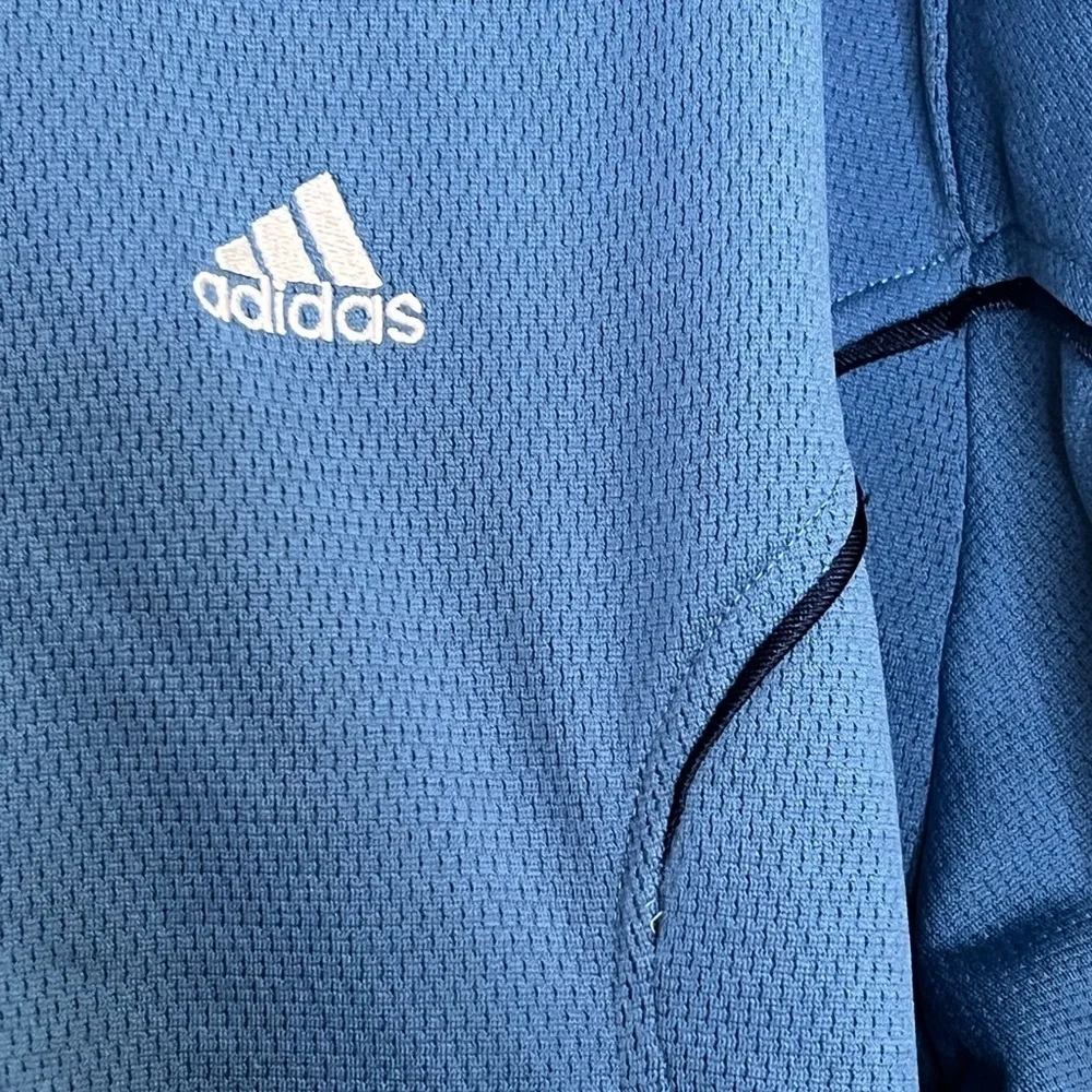 Adidas Men’s Track Jacket - Blue - Size Large (AZF001)